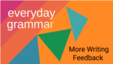More Writing Feedback: What is Your National Dish?
