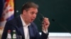 ARHIVA - Konferencija za novinare predsednika Srbije Aleksandra Vučića, u Beogradu, 8. septembra 2023.