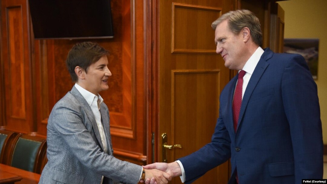 Premijerka Ana Brnabić sa kongresmenom Majkom Tarnerom (FoNet)