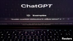 FILE - A keyboard is seen reflected on a computer screen displaying the website of ChatGPT, an AI chatbot from OpenAI, in this illustration picture taken February 8, 2023. (REUTERS/Florence Lo/Illustration/File Photo)