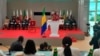 Shugaban juyin mulkin Gabon Janar Brice Oligui Nguema a lokacin rantsar da shi