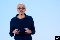Microsoft CEO Satya Nadella speaks during a showcase event of the company's AI assistant, Copilot, ahead of the annual Build developer conference at Microsoft headquarters, Monday, May 20, 2024, in Redmond, Wash. (AP Photo/Lindsey Wasson)