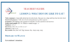 LLE-A Lesson 2: What Do You Like to Eat?