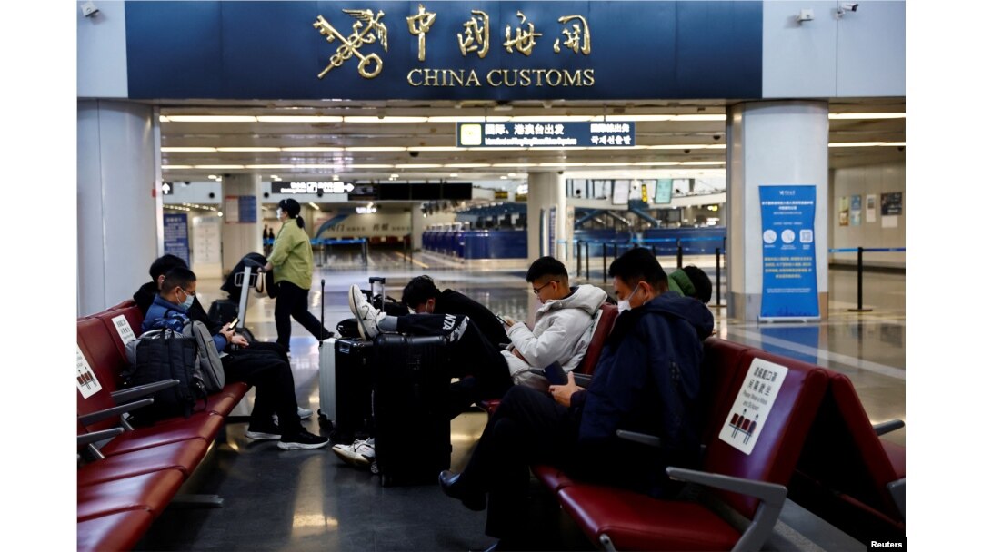 北京國際機場候機的旅客(2022年12月27日)