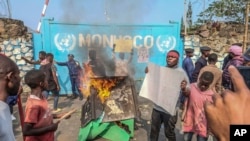Bamwe mu bigaragambirije i Goma