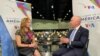 El secretario de Seguridad Nacional de EEUU habla con la periodista de Voz de América, Celia Mendoza, sobre migración en el marco de la IX Cumbre de las Américas, el jueves 9 de junio de 2022.