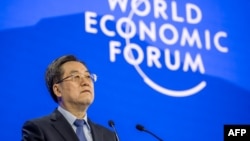 中國副總理丁薛祥在達沃斯出席世界經濟論壇年度會議。 （2025年1月21日））