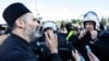 Detalj sa protesta pristalica Srpske pravoslavne crkve protiv Zakona o slobodi vjeroispovesti