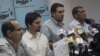 El diputado opositor venezolano Stalin González (2do. a la derecha), del partido Acción Democrática, habría viajado a Noruega para conversaciones de acercamiento con representantes del disputado gobierno de Nicolás Maduro.