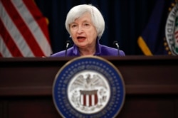 FILE - Former Federal Reserve Chair Janet Yellen at a meeting in Washington, Dec. 13, 2017.