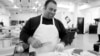 Chef Majed prepares food at Union Kitchen, a professional kitchen where about 70 fledgling food businesses are growing in Washington.