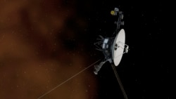 This undated artist's concept depicts NASA's Voyager 1 spacecraft entering interstellar space, or the space between stars. Voyager 1 spacecraft was officially the first human-made object to venture into interstellar space, according to a NASA statement.