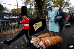 Halloween Dog Parade in New York City.