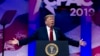 El presidente Donald Trump partició de una conferencia de conservadores en Maryland, donde pronosticó su victoria enlas próximas elecciones presidenciales en 2020.