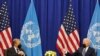 联合国秘书长古特雷斯（Antonio Guterres，左）2021年9月20日在纽约与美国总统拜登会晤（路透社）