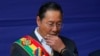 El presidente boliviano, Luis Arce, asiste a un ritual indígena para honrar a la Pachamama, o Madre Tierra, antes de pronunciar su discurso anual sobre el Estado de la Nación en el palacio presidencial de La Paz, Bolivia, el 22 de enero de 2024.