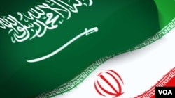 Zastave Saudijske Arabije i Irana