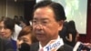 台湾外长吴钊燮说，台湾在下个月的联大联大会议上将寻求以一个最恰当的方式来呈现台湾对联合国的诉求。（美国之音萧洵拍摄）