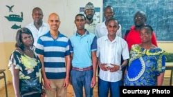 Fabio Coehlo, first row second from left, with teachers in Guinea-Bissau in west Africa