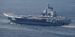 FILE - China's aircraft carrier Liaoning departs Hong Kong, China, July 11, 2017. REUTERS/Bobby Yip/File Photo