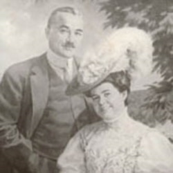 Milton Hershey and wife.