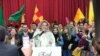Jeanine Áñez dijo que la decisión surgió de un consenso entre su equipo y que no estaba en sus planes inicialmente. Foto Yuvinca Gonzalvez Avilés/VOA