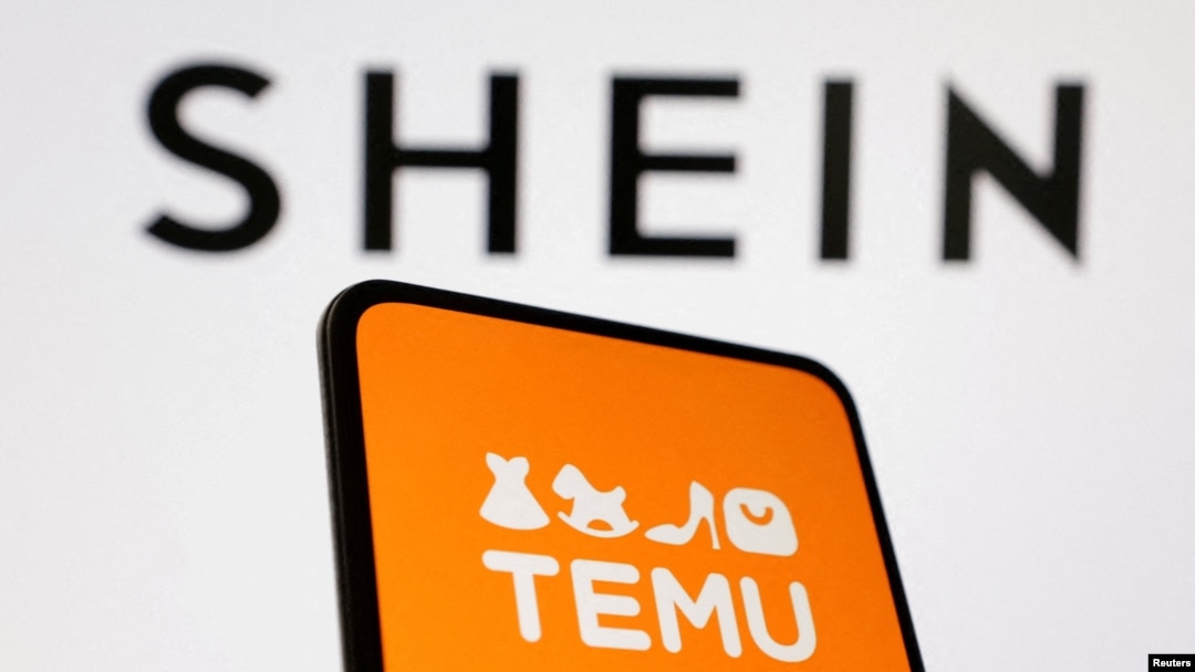 跨境電商平台Shein和Temu的標識。