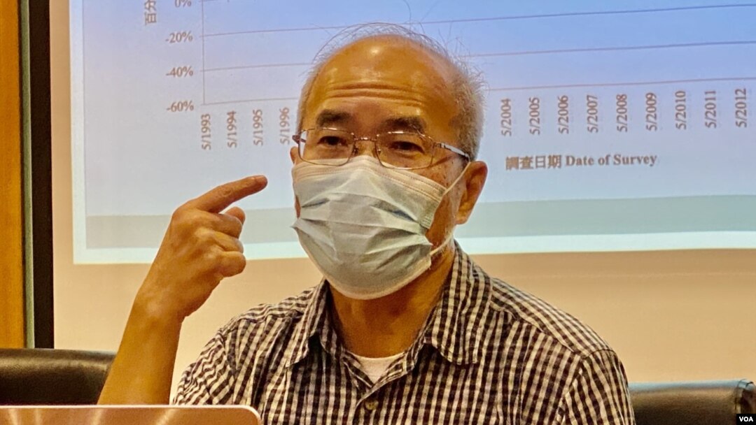 劉銳紹表示難以從法律角度分析事件，認為港人應不斷發聲希望可以將12人交回香港受審。 (美國之音 湯惠芸拍攝)