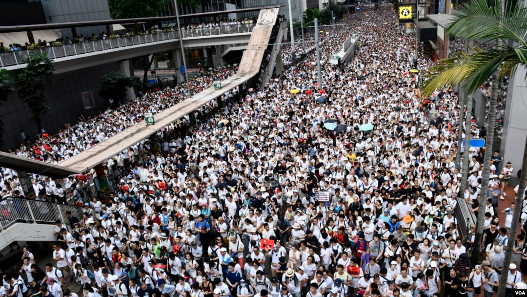 香港民陣今年6月曾經舉辦百萬人上街的反送中大遊行