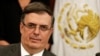 El ministro de Relaciones Exteriores de México, Marcelo Ebrard, se embarcó este viernes rumbo a Washington. 