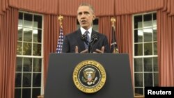 President Barack Obama speaks about counter-terrorism and the United States' fight against the Islamic State group during a speech to the country from the White House, Dec. 6, 2015.
