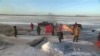 Annual Winter Fishing Festival Under a Frozen Lake in China