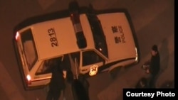 楊匡之前被北京警方扣押(胡佳推特圖片)