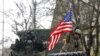 Soldiers of the U.S. Army 3rd squadron, 2nd Cavalry Regiment as the troops of the "Dragoon Ride" military exercise arrive at their home base at Rose Barracks in Vilseck April 1, 2015. The "Dragoon Ride" military exercise involves soldiers of the U.S. Army