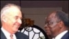 Commonwealth Secretary General Don McKinnon with Kenyan President Mwai Kibaki