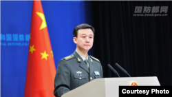 中国国防部发言人吴谦2018年1月主持例行记者会