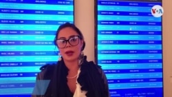 Exhibición Venezuela y Cuba museo de la OEA explicación co-curadora Ana Olema-4