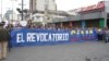 Estudiantes venezolanos realizaron una marcha de protestas en anticipación a la Toma de Caracas que se realizará el 1 de septiembre.
