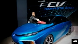 Toyota's FCV, a hydrogen electric concept car.