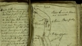 William Clark's "elkskin journal" that he used to record notes during the Lewis and Clark expedition from Sept. 11, 1805 to Dec. 31, 1805. (AP Photo/Charles Rex Arbogast)