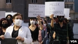 Xwepêşandana dijî kuştina Melek Aslan