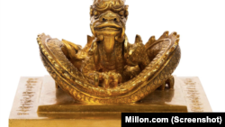 Chiếc ấn vàng 'Hoàng đế chi bảo' được Vua Minh Mạng cho đúc vào năm 1823, đến nay cũng đã được gần 200 năm