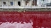 China's River Turns Red