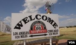 Adrian, Texas, the half-way point of Route 66