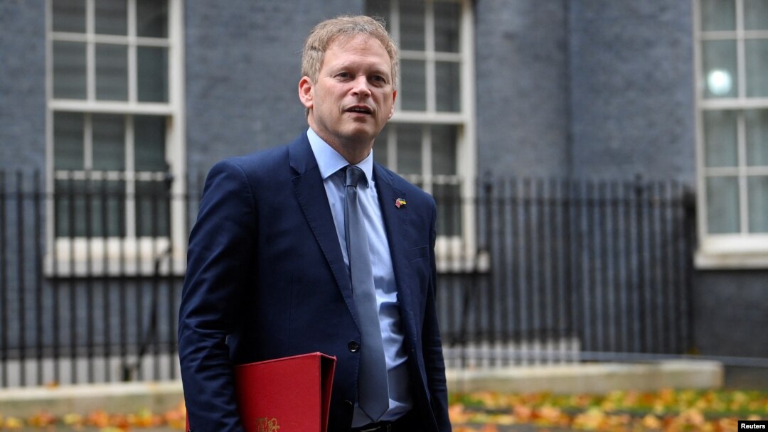 英國商務大臣夏博思(Grant Shapps,又譯沙普斯)(資料照片)