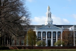 In this file photo a general view of Harvard University campus is seen on April 22, 2020 in Cambridge, Massachusetts.