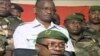 Colonel Gokoye Abdul Karimou, spokesman for the Niger military junta delivering a televised statement in Niamey, 19 Feb 2010