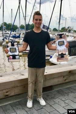 Carson Kropfl and Two of His Lockerboards