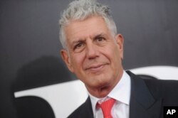 Anthony Bourdain at the premiere of "The Big Short."