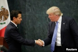 Donald Trump and Mexico's President Pena Nieto. (AP)